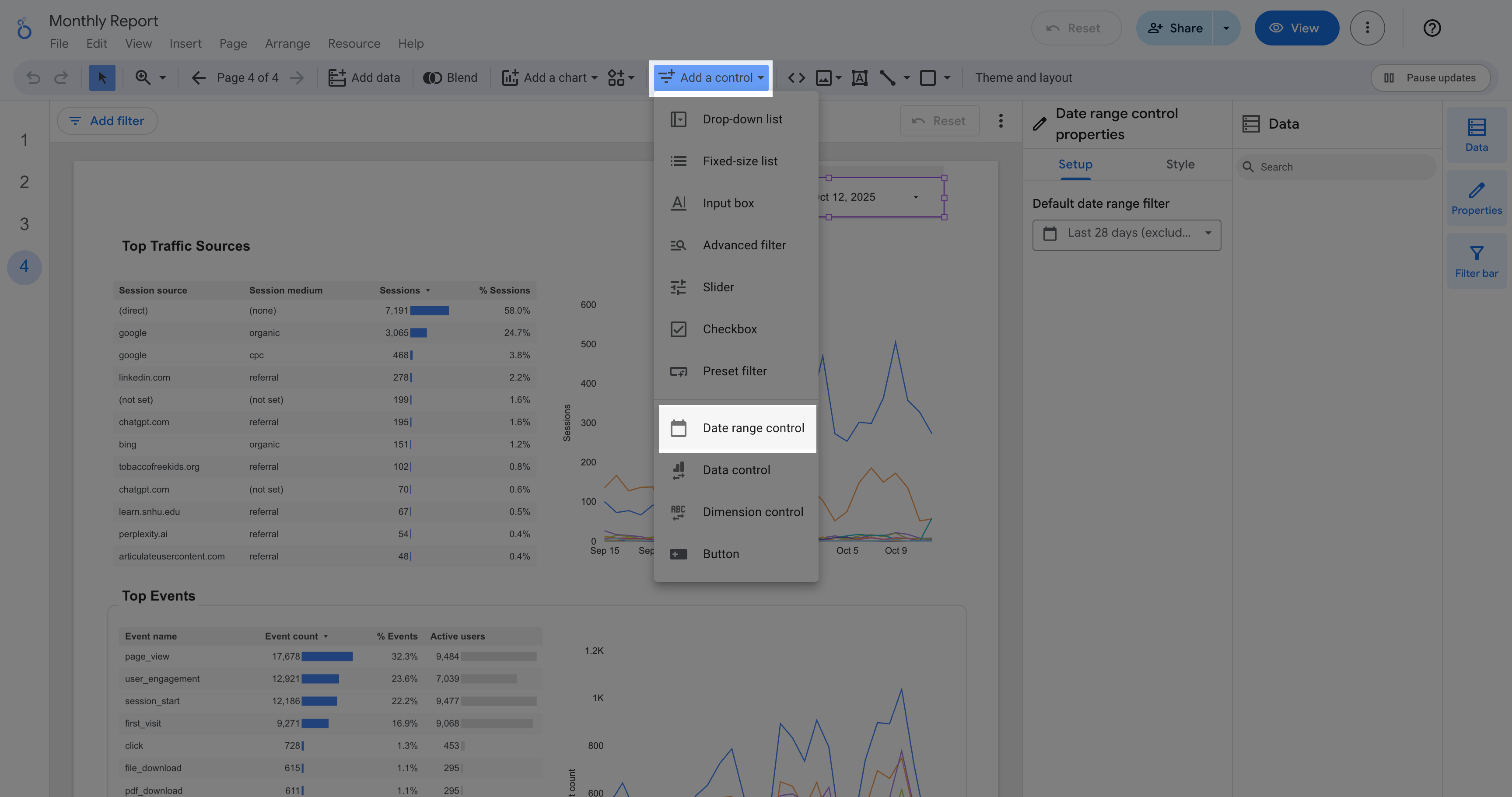 Google-analytics-report-add-date-range